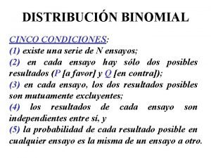 Distribución binomial