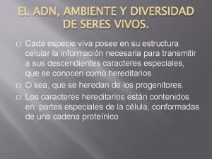 Adn y ambiente