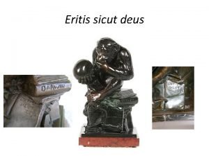 Eritis sicut deus