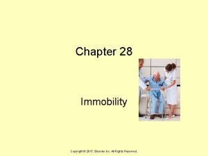 Chapter 28 Immobility Copyright 2017 Elsevier Inc All