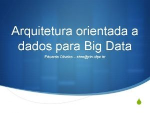 Arquitetura de big data