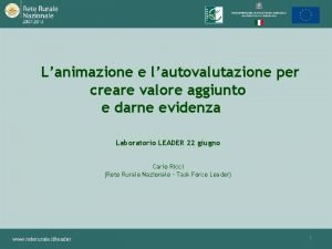 Lanimazione e lautovalutazione per creare valore aggiunto e