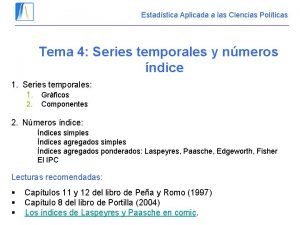 Estadstica Aplicada a las Ciencias Polticas Tema 4