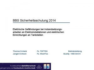 Bbs sicherheitsschulung