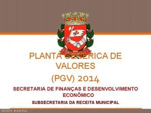 PGV 2014 PLANTA GENRICA DE VALORES PGV 2014