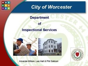 Department of inspectional services