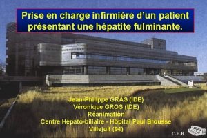 Prise en charge infirmire dun patient prsentant une