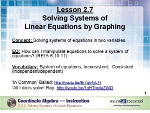 2-7 solving equations by graphing