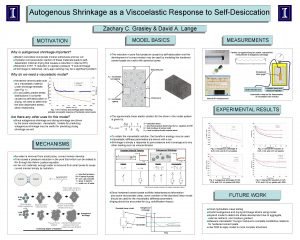 Autogenous Shrinkage as a Viscoelastic Response to SelfDesiccation