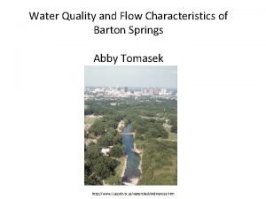 Barton springs water quality
