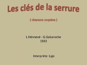 chanson coquine L Hnnev G Gabaroche 1933 Interprte
