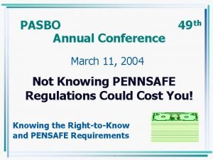 Pasbo conference