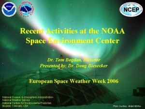 Noaa space environment center