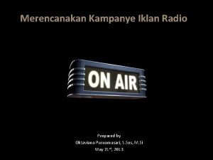 Contoh adlibs iklan radio