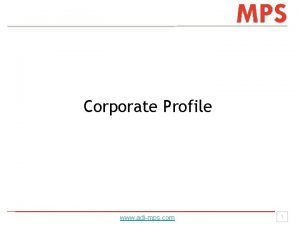 Mps company profile