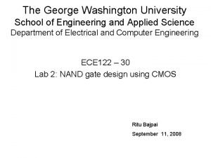 The George Washington University School of Engineering and