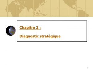 Chapitre 2 Diagnostic stratgique 1 Diagnostic stratgique INTRODUCTION