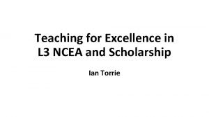 Ncea scholarship chemistry