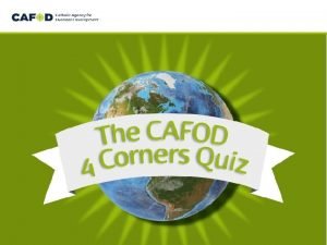 What does cafod stand for
