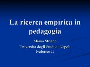 La ricerca qualitativa in educazione