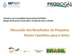 Painel na 46 Assembleia Nacional da ASSEMAE Biogs