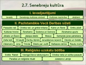 2 7 Senebreju kultra I Ievadjautjumi Ievads Senebreju