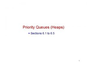 Applications of priority queues