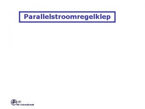 Parallelstroomregelklep Rvd B Hydrauliek Deze uitgave van Hydrauliek