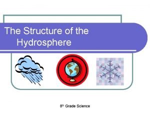 Structure of hydrosphere