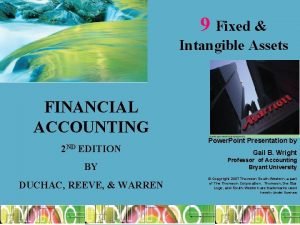 9 Fixed Intangible Assets FINANCIAL ACCOUNTING 2 ND