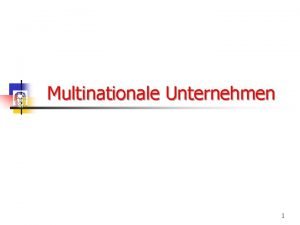 Multinationales unternehmen definition