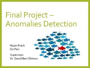 Final Project Anomalies Detection Nizan Ifrach Ori Peri