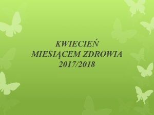 Kwiecień miesiącem zdrowia