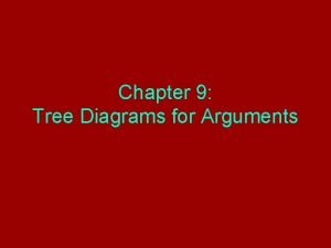 Argument tree diagram