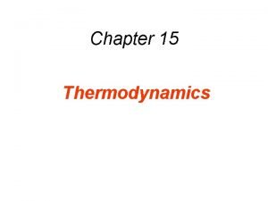 Thermodynamic