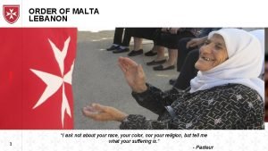 Order of malta lebanon