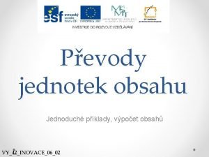 Příklady na převody jednotek obsahu