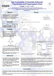 Gas Permeability of Uniaxially Deformed Polyethylene and Polypropylene