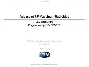 Advanced radio mapping