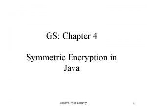 Symmetric encryption java