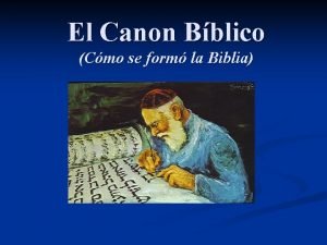 El canon biblico