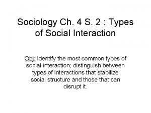 Social interaction in sociology