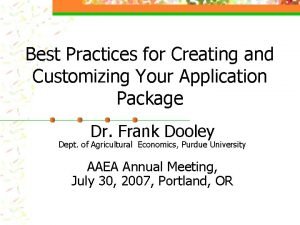 Best Practices for Creating and Customizing Your Application