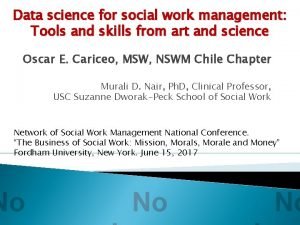 Data science and social work