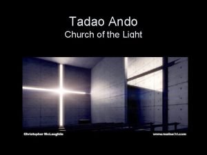 Tadao ando church of light