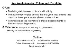 Spectrophotometry