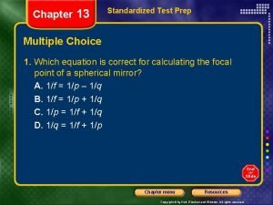 Chapter 13 standardized test practice answers