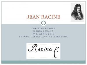 Biografia jean racine