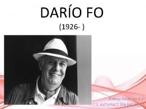 DARO FO 1926 Andrea Gutirrez Guil I E