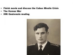 Cuban missile crisis